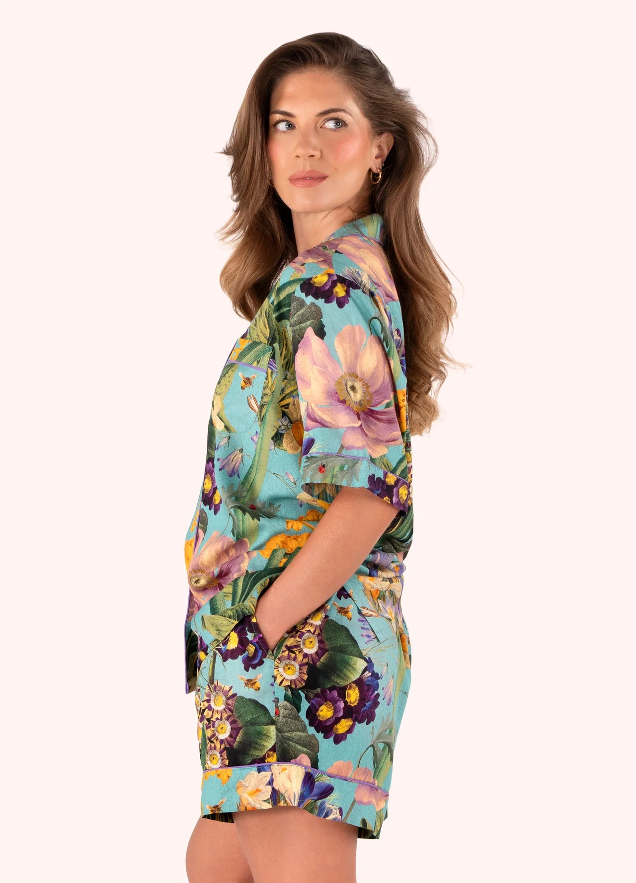 POWDER Short Pyjama Set - Spring Flora