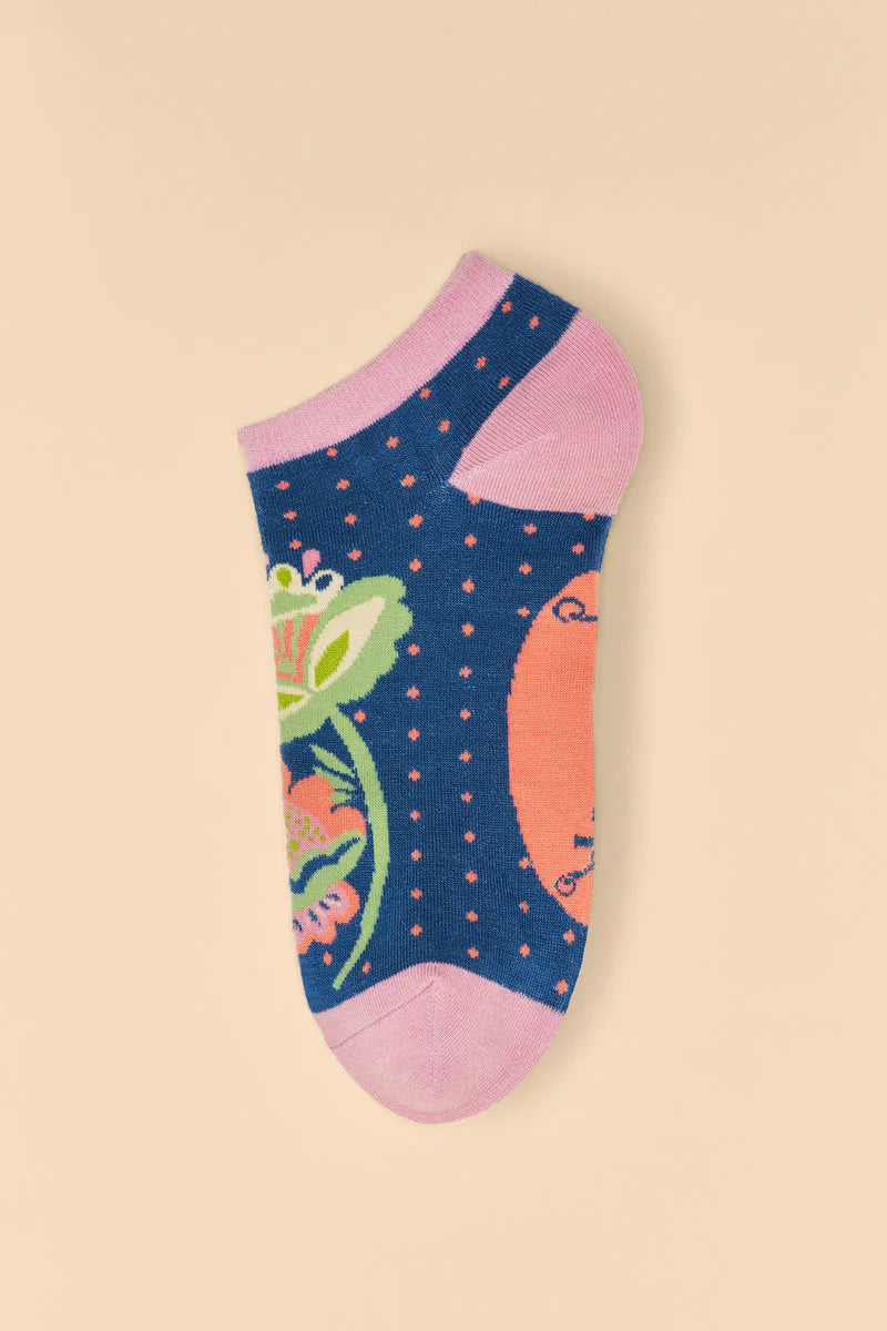 Powder Trainer Socks - Scandinavian Stems