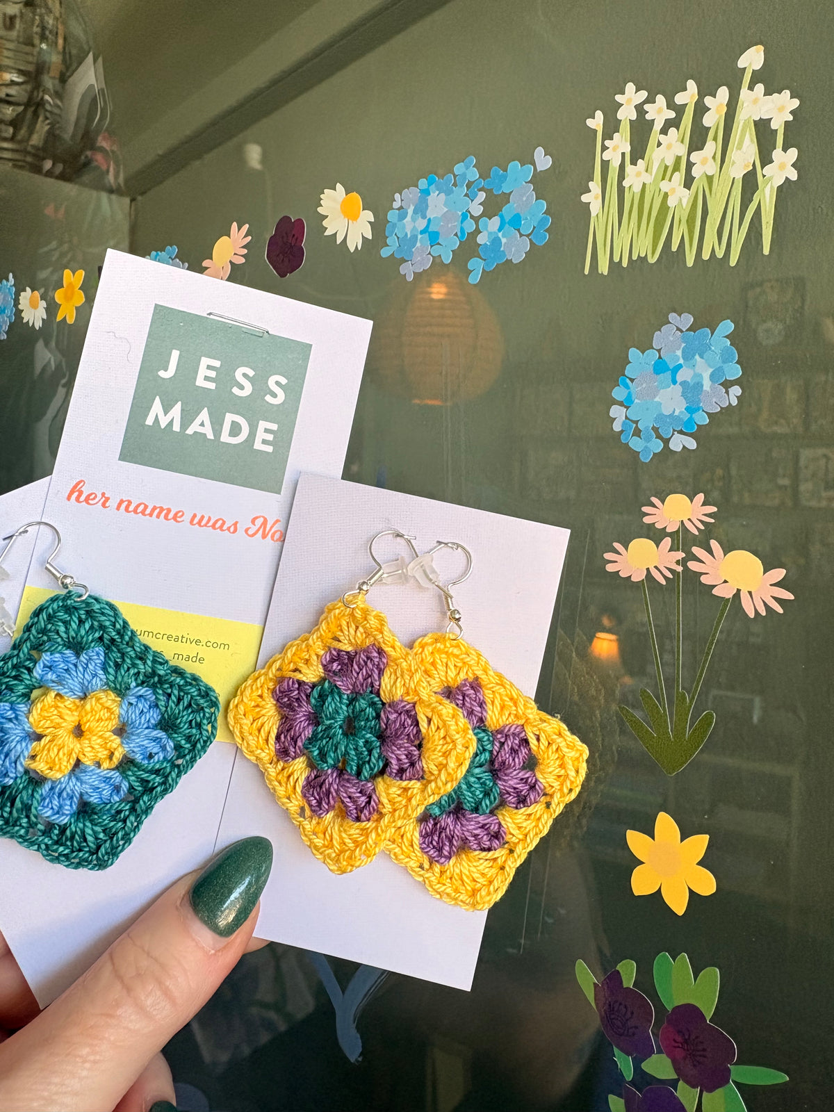 Jess Made Crochet earrings