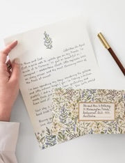 Bespoke Letterpress - Forget Me Not A4 Writing Pad