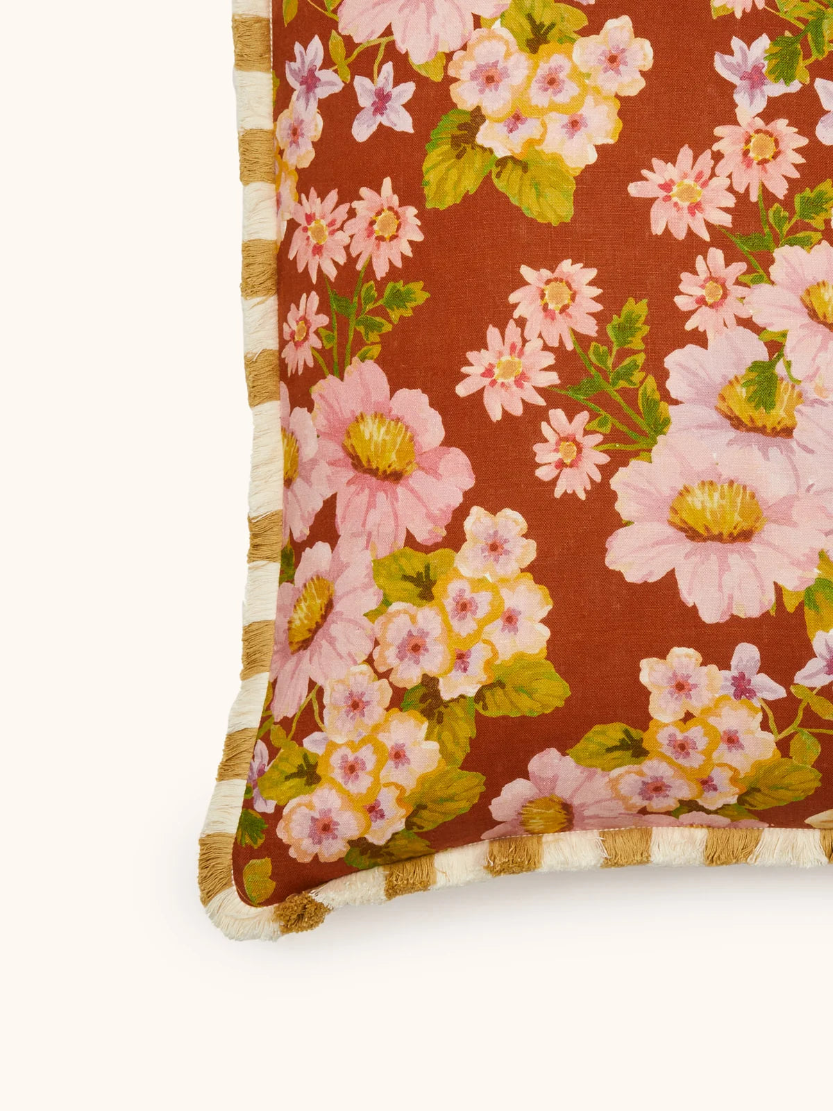 Bonnie and Neil Cushion - Buttercup Rust 60cm