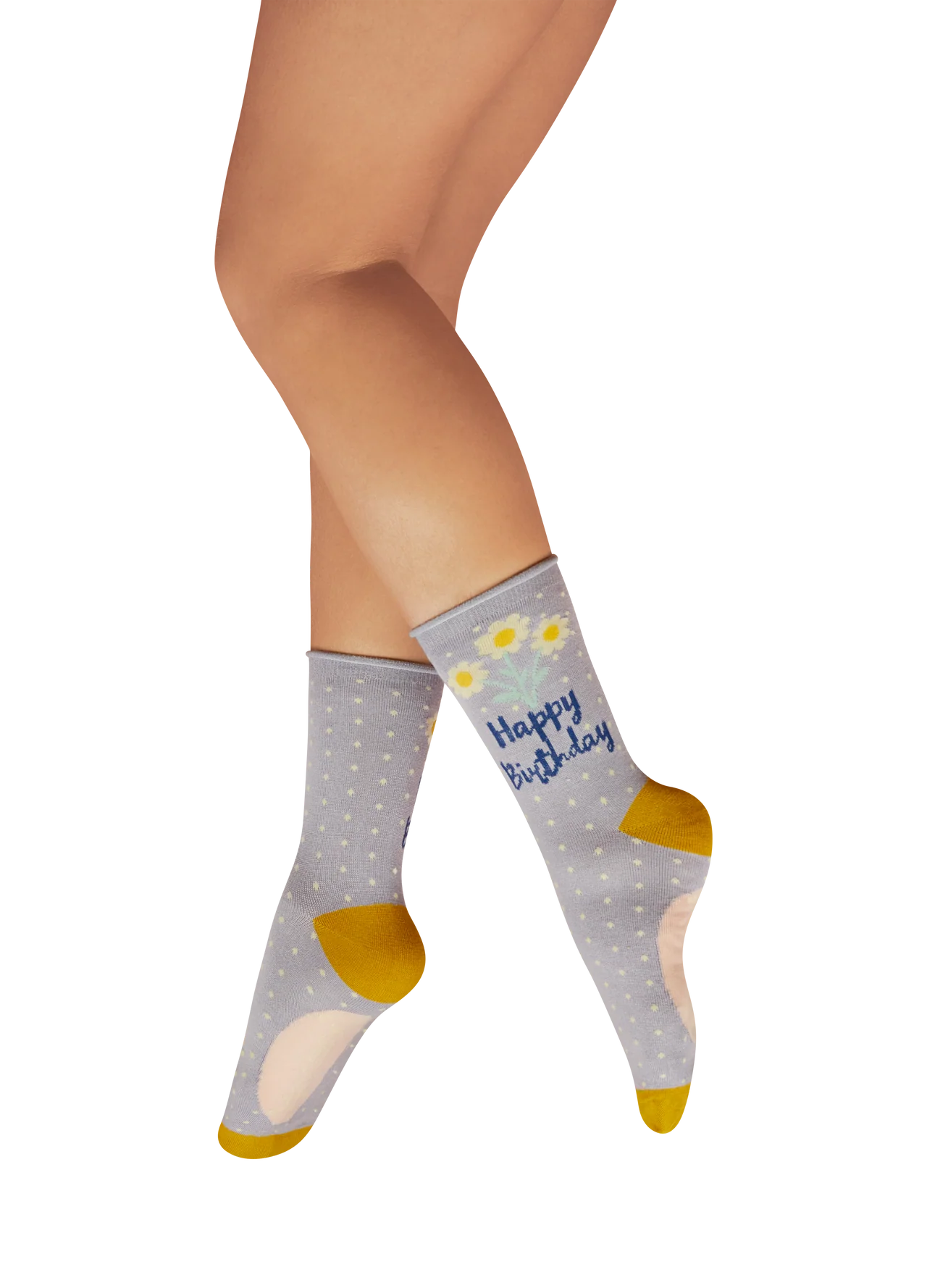 Powder Happy Birthday Daisies Ankle Socks