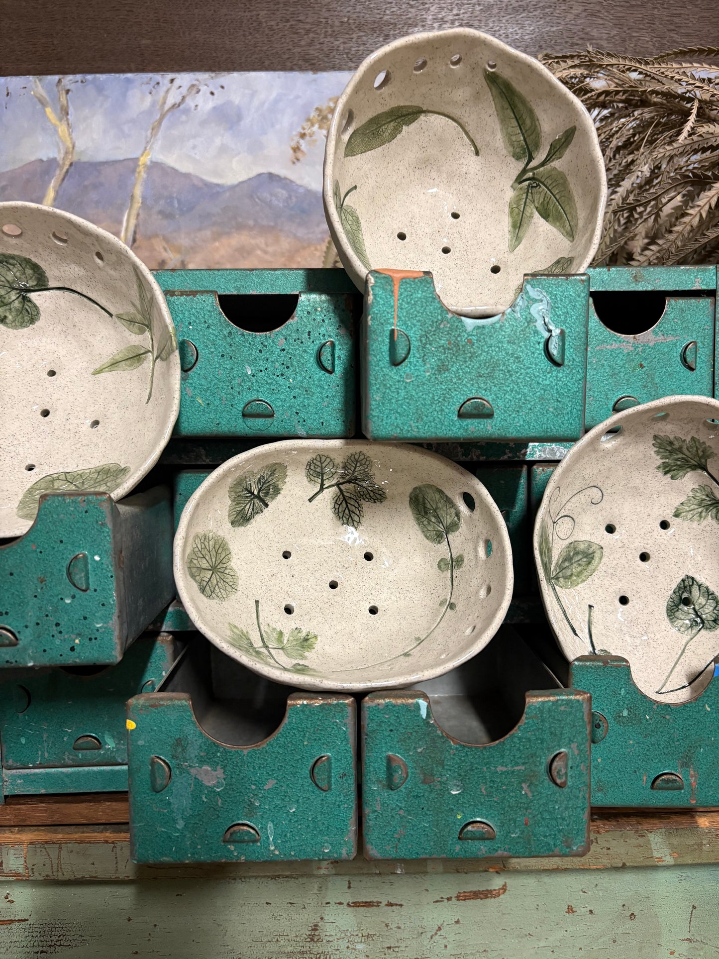 Handmade Ceramic Herb Bowls