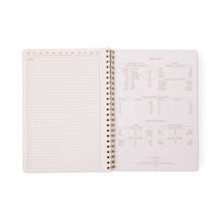 Large Twinwire Notebook - Wavy Blue