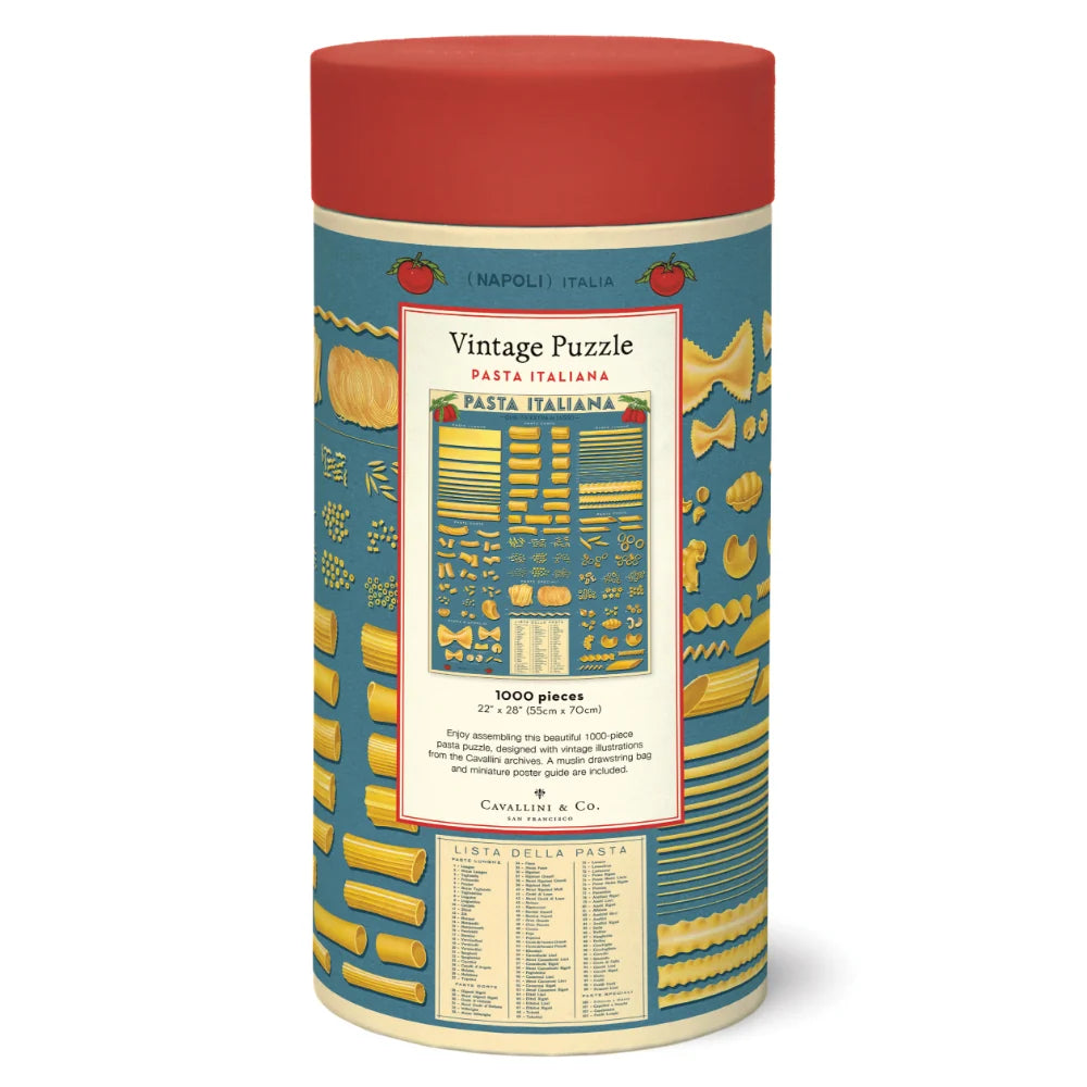 Cavallini Vintage Puzzle 1000 pieces - Pasta