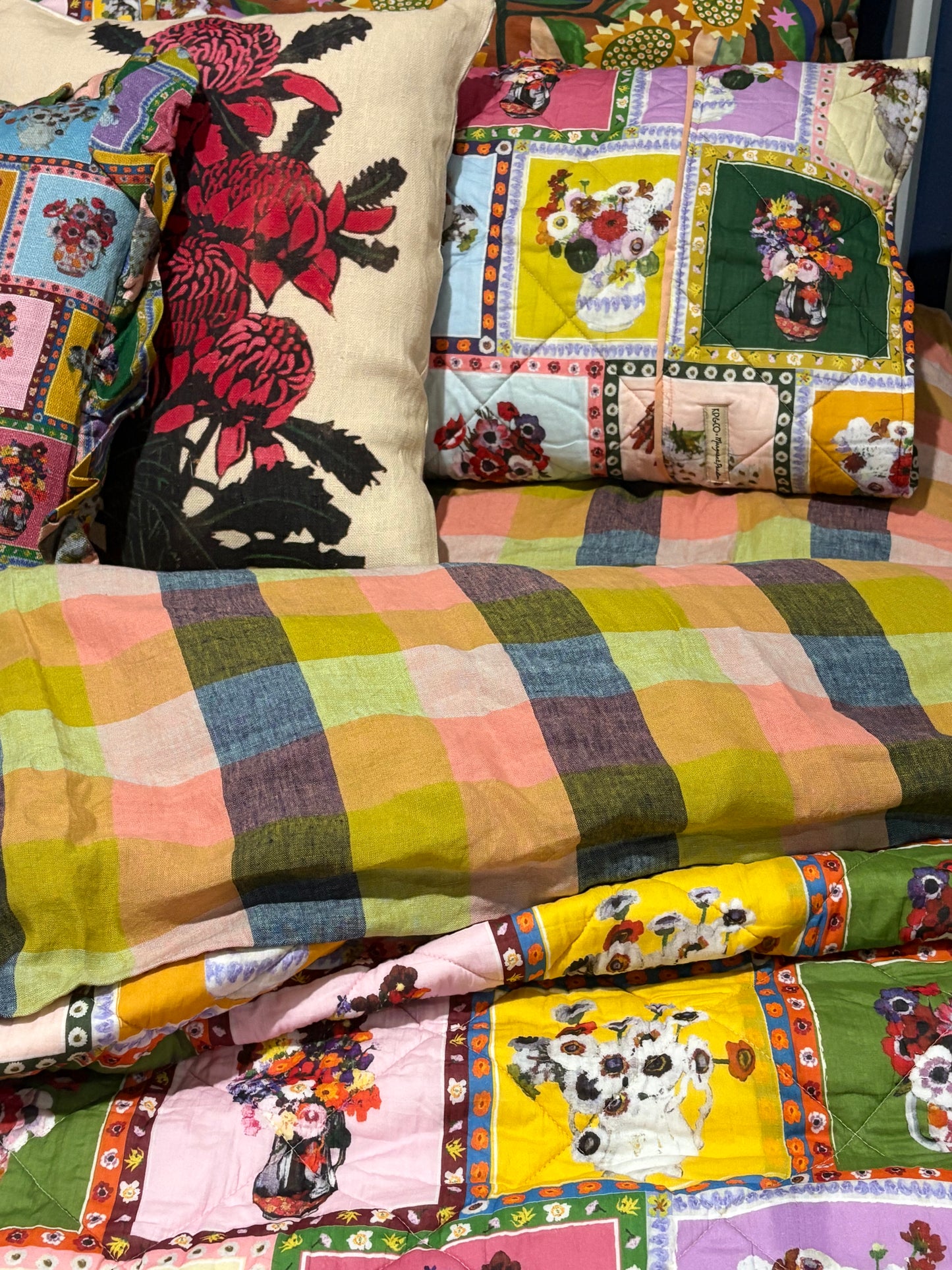 Kip and Co Flat Sheet Florida Tartan