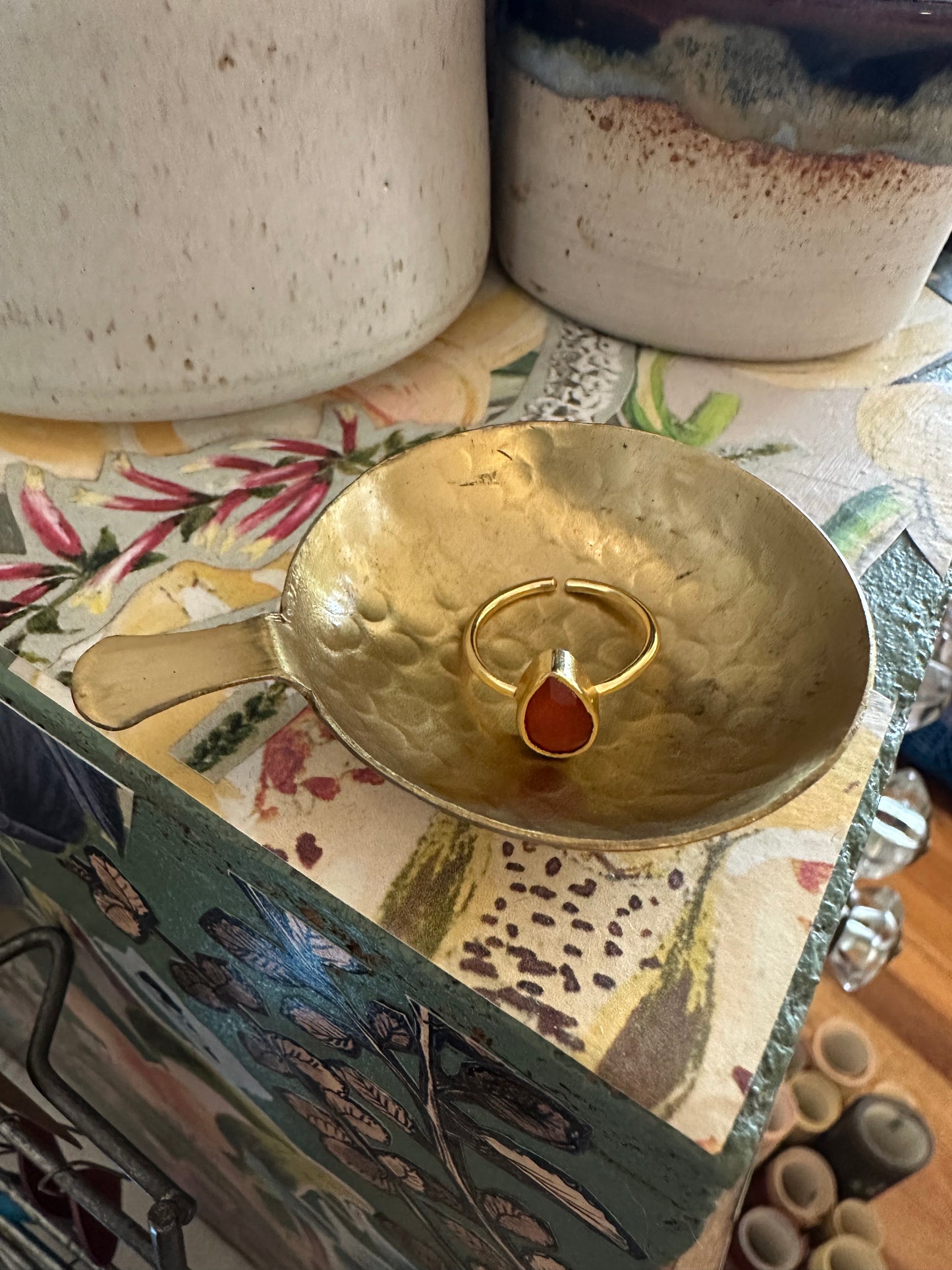 Brass ring dish