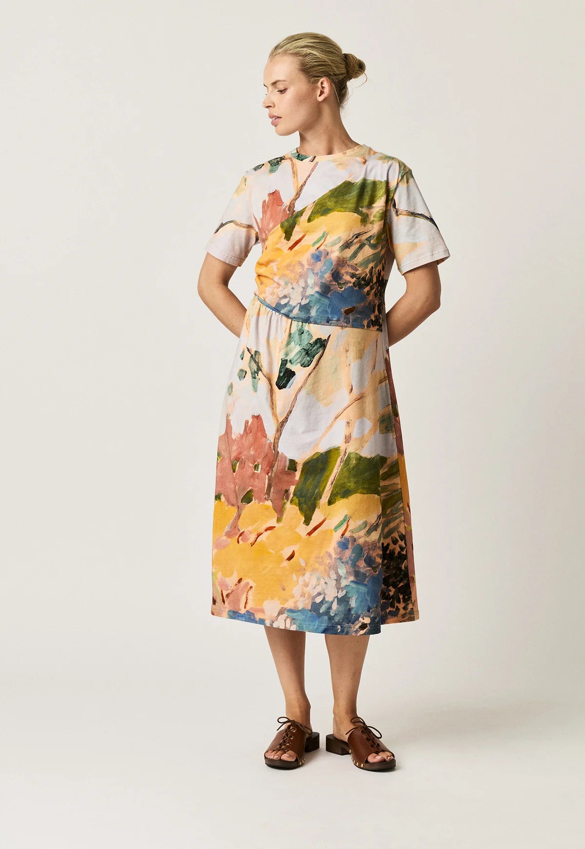 Nancybird Short Sleeve Elena Dress - Sunny Clearing