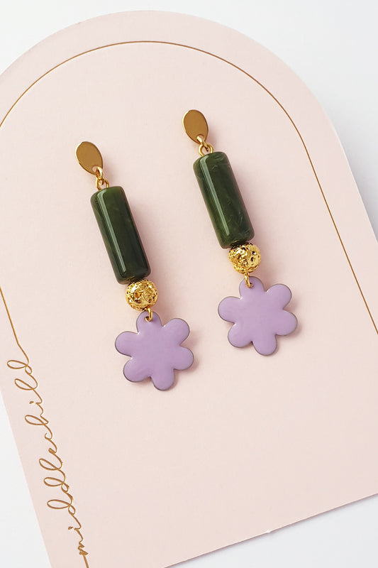 Middle Child Earrings - Paloma (Olive)