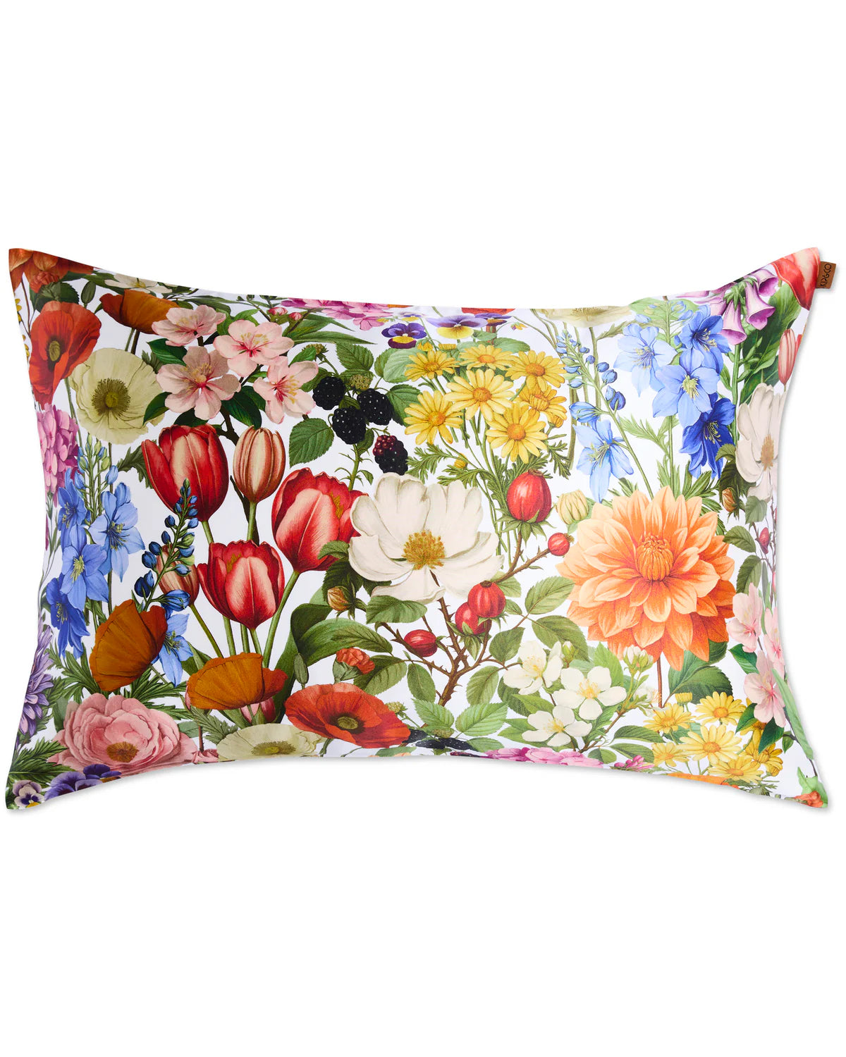 Kip and Co Cottage Garden Silk Pillowcase - Single