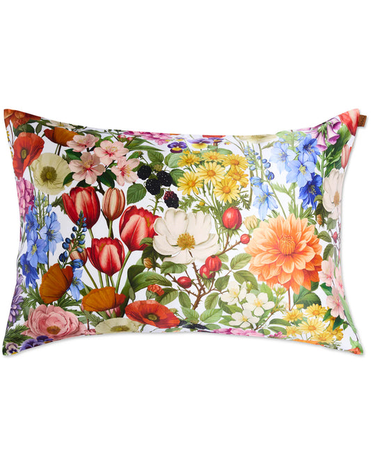 Kip and Co Cottage Garden Silk Pillowcase - Single