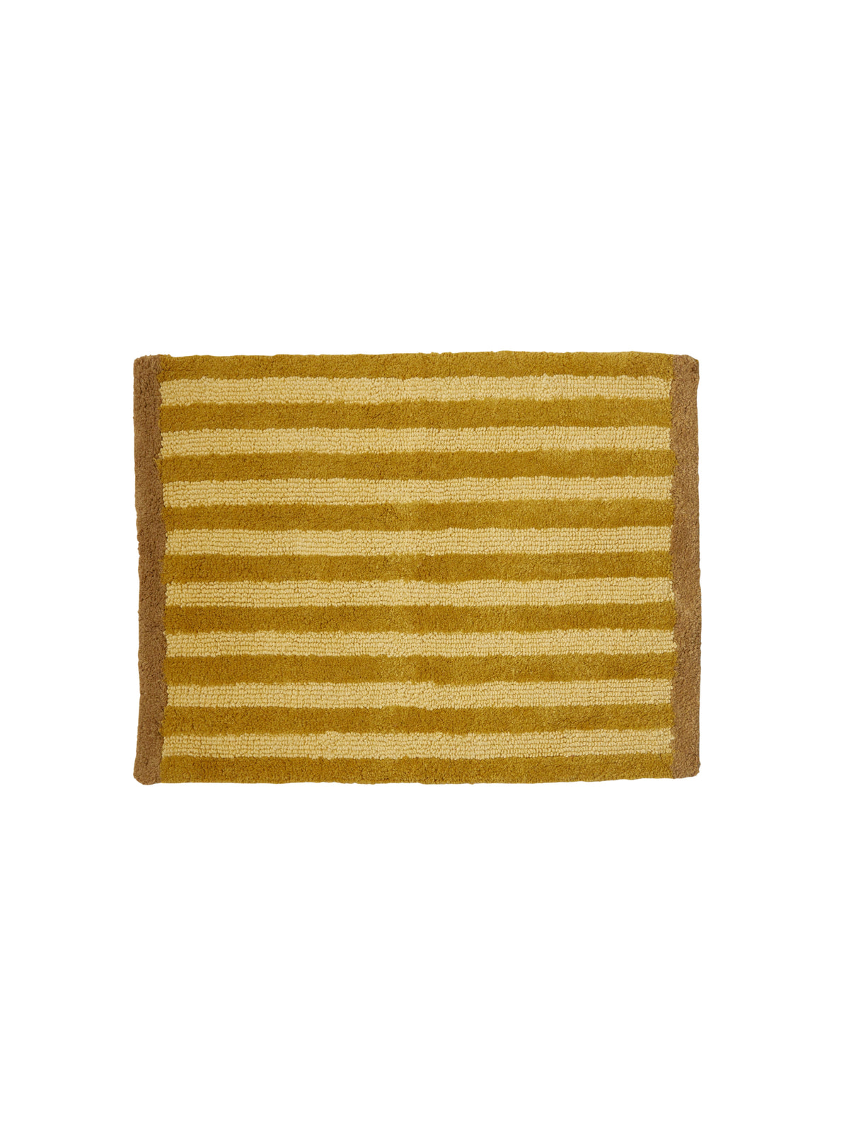 Stripe Mustard Bath Mat