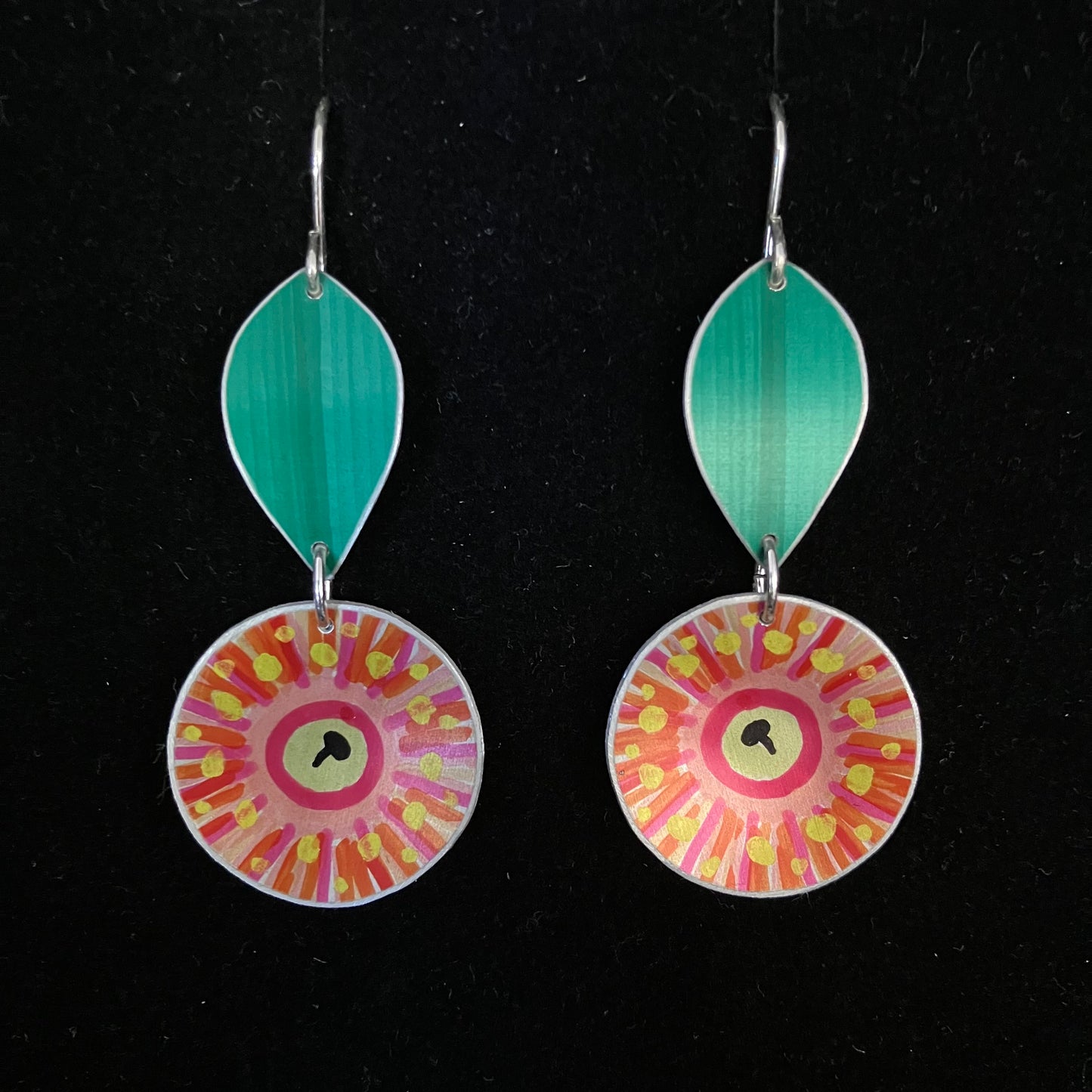 Gum Blossom Two Tier Earrings