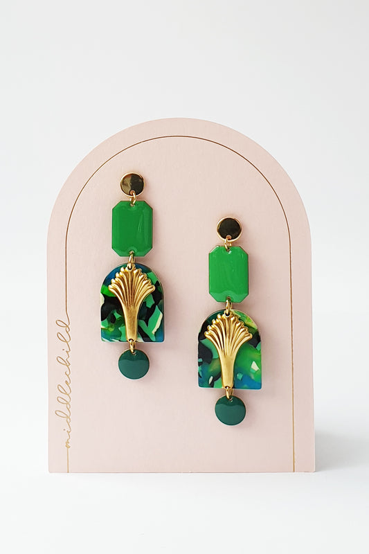 Middle Child Earrings - Atrium (Green)