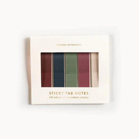 Bespoke Letterpress - Sticky Tab Notes Winter