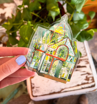 Katie Daisy Semi-Transparent ‘Greenhouse’ Sticker