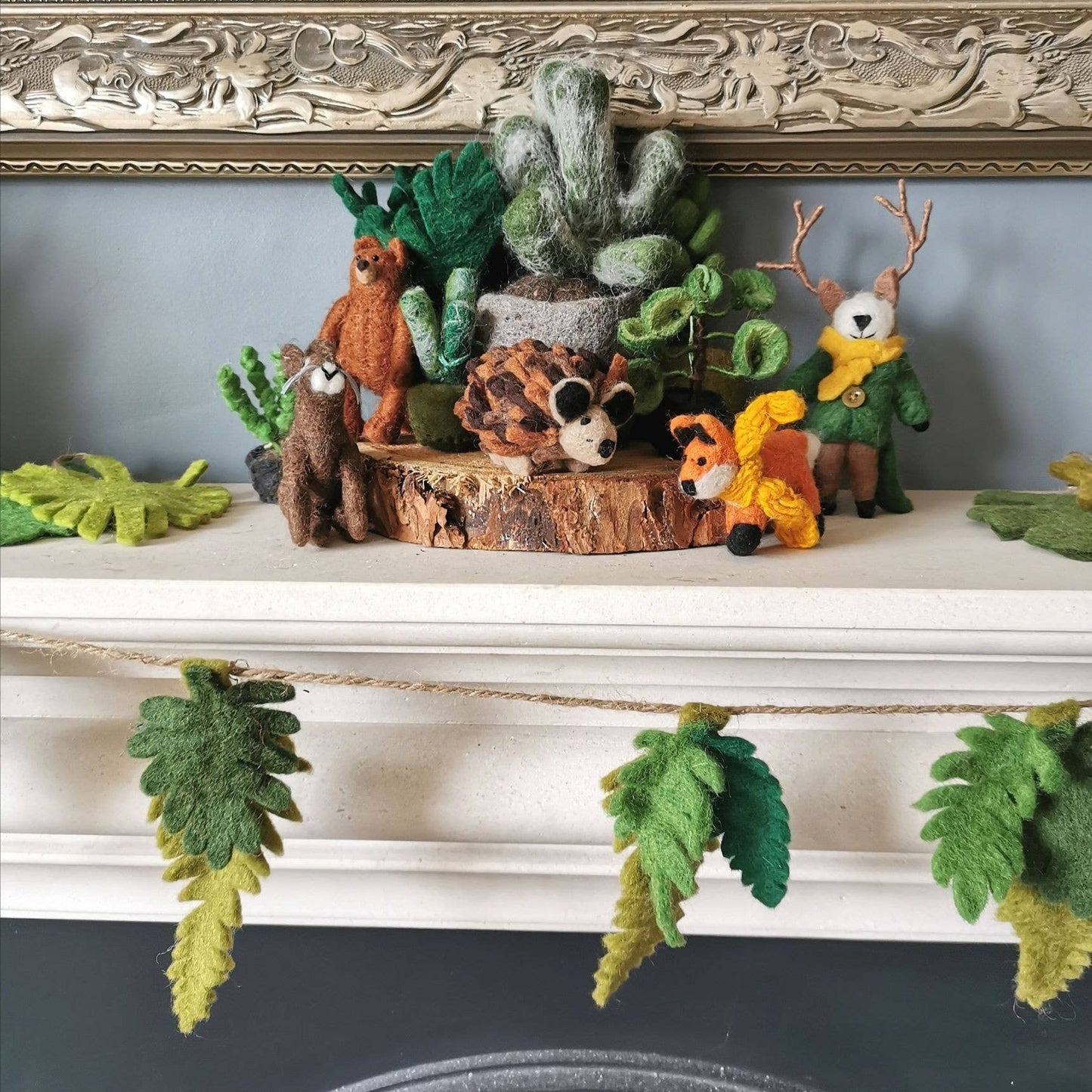 Handmade Felt Rusty Fox Hanging Decoration