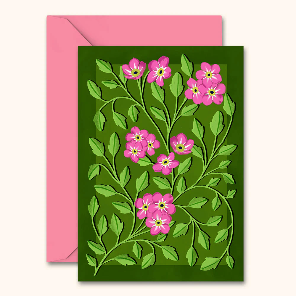 Botanical Patterned Card