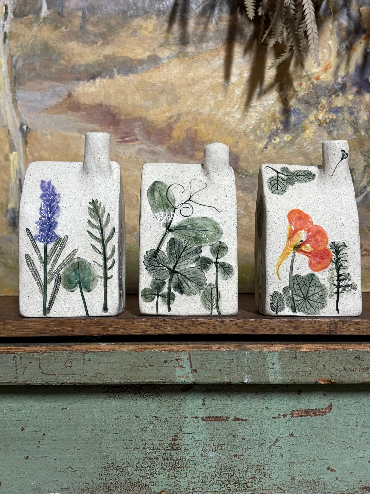 Handmade Ceramic Flower House Vases - medium