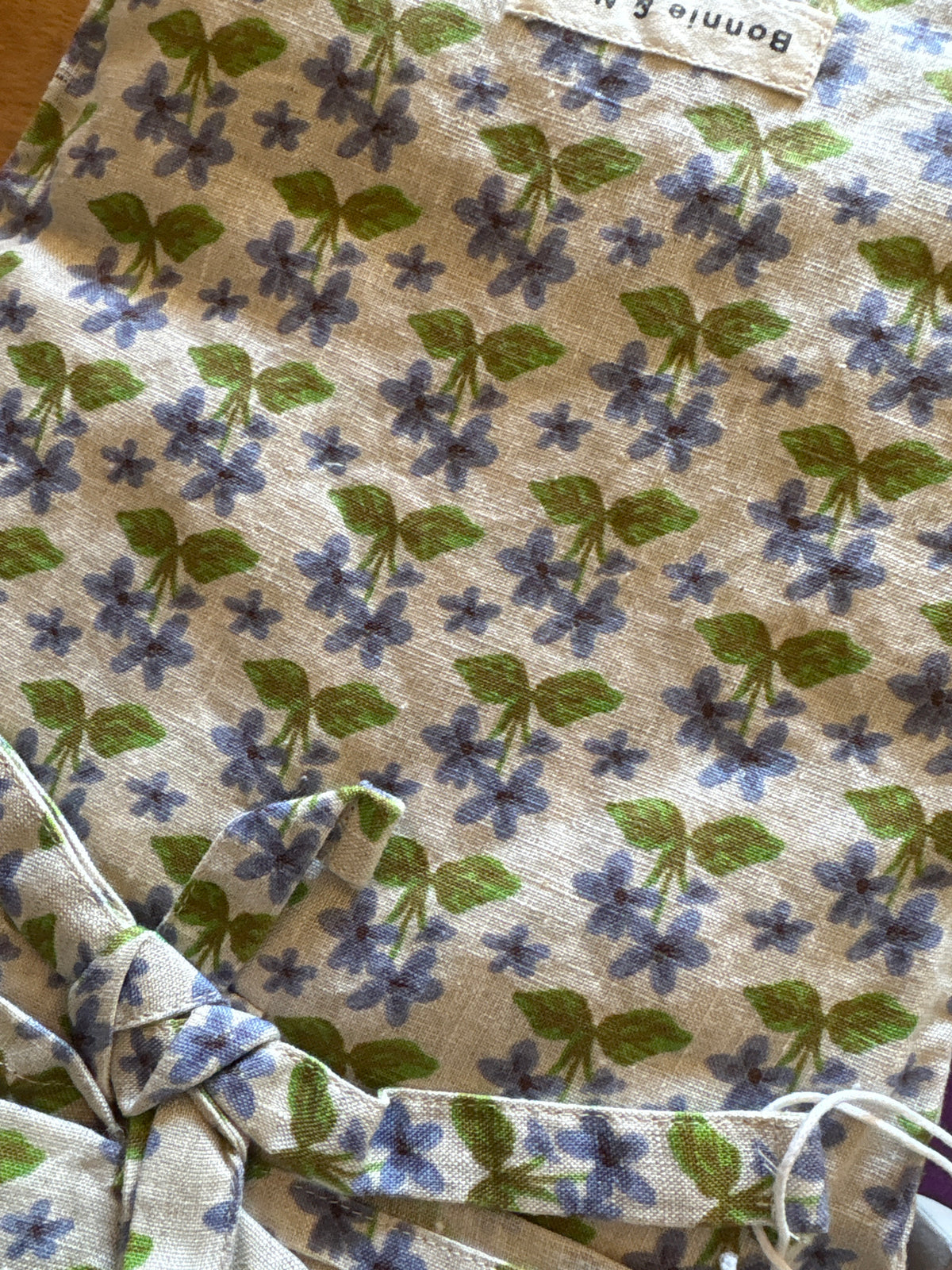 Bonnie and Neil Madeline Blue Linen Standard Pillowcases
