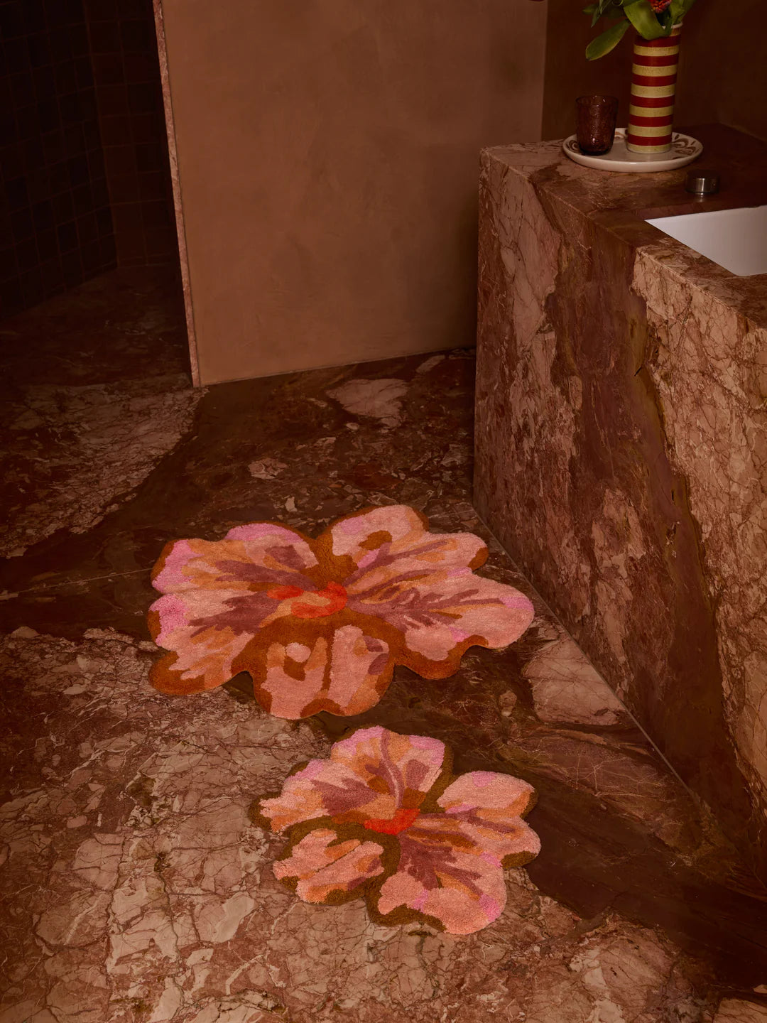 Mini Tulip Tan Bath Mat