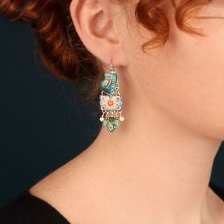 Taratata Jewellery - Beaded Chanapé Lever Back Earrings