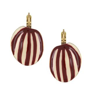Taratata Jewellery - Kaly Red Lever Back Earrings