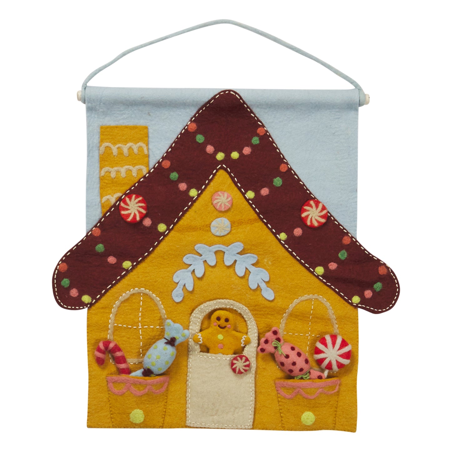 Sage and Clare Lyon Gingerbread Felt Wall Hanging