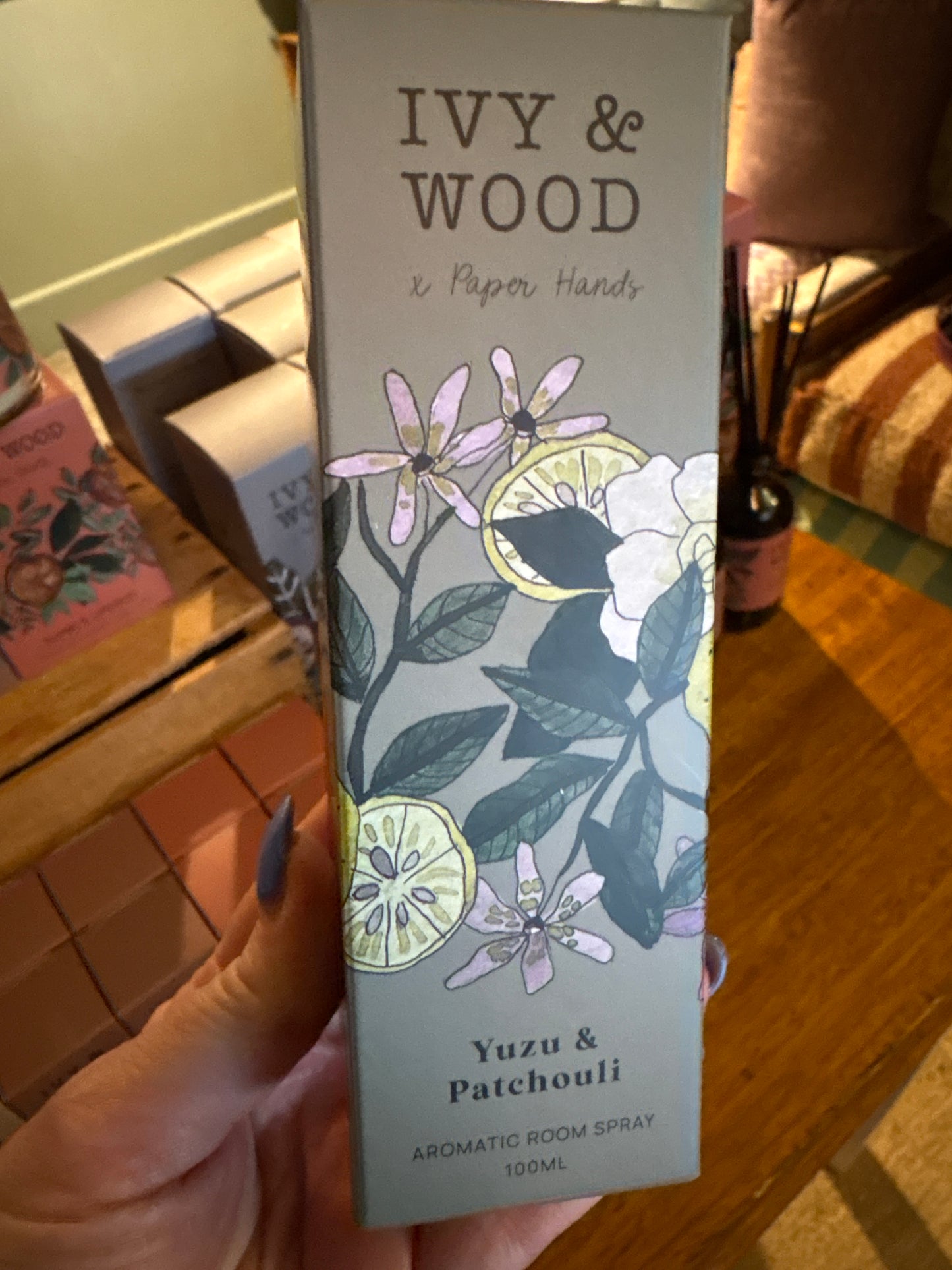 Ivy and Wood Room Spray - Yuzu and Patchouli