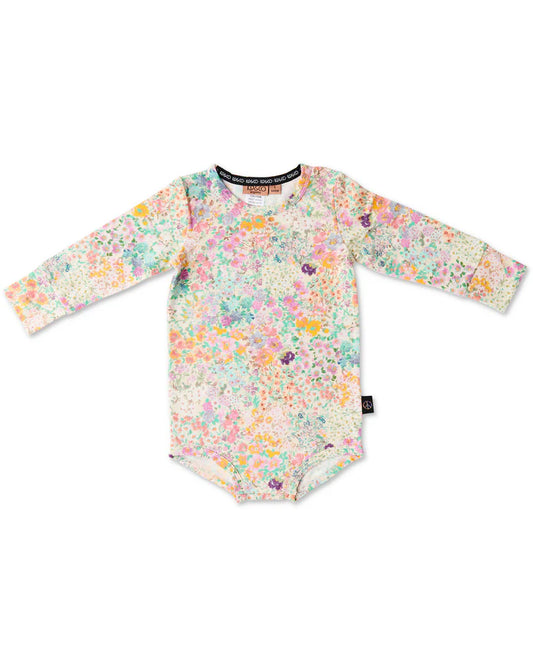 Kip and Co Long Sleeve Romper - Little Bit Ditsy