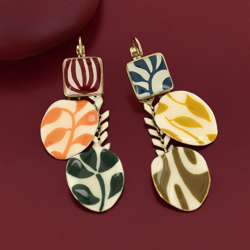 Taratata Jewellery - Kaly Vine Lever Back Earrings