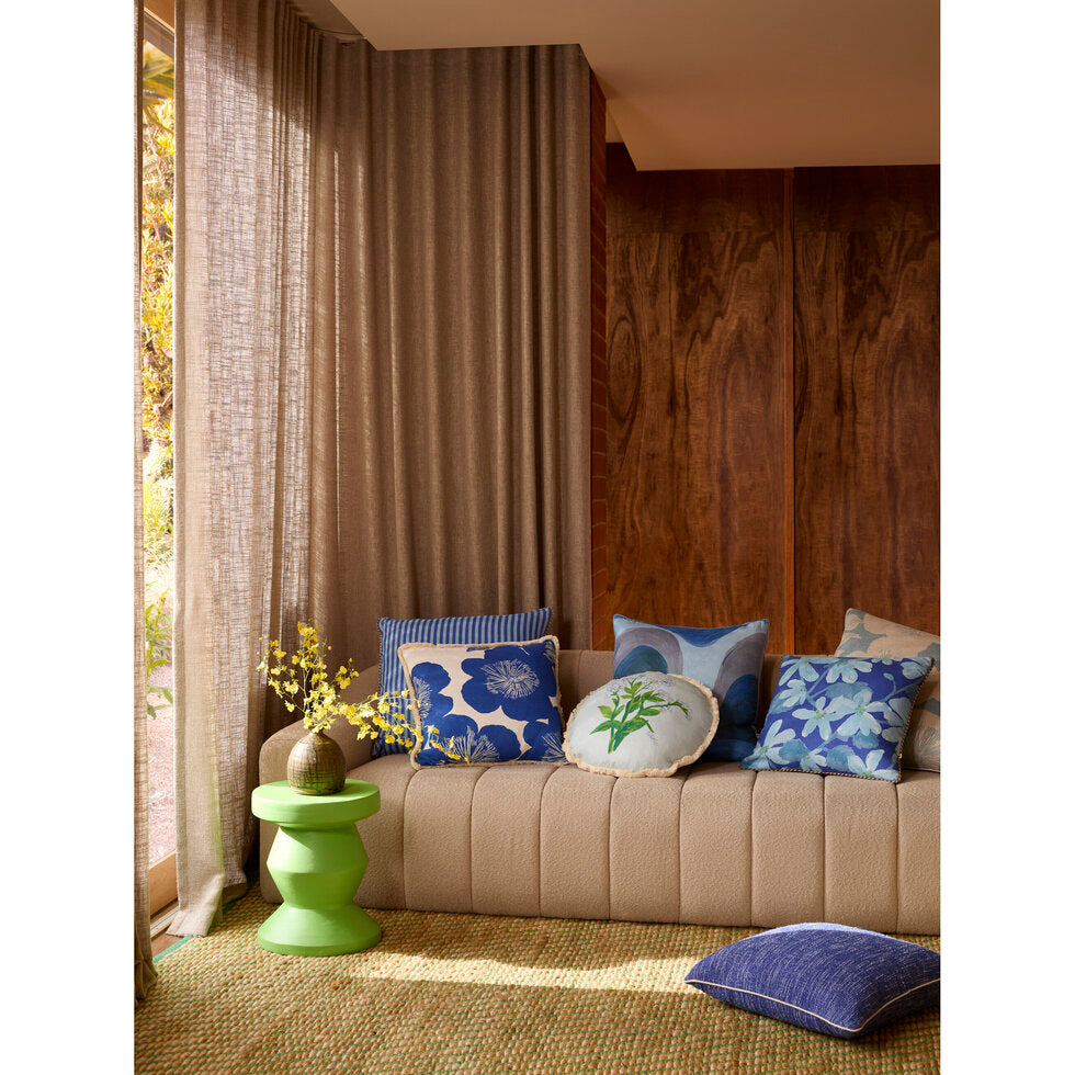Bonnie and Neil Cushion - Forget Me Knot Blue