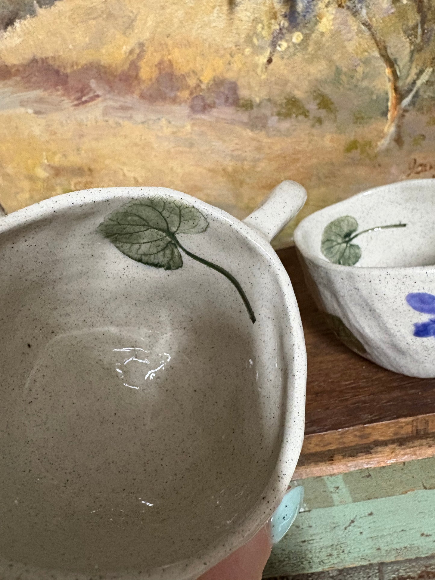 Handmade Ceramic Violet Cup