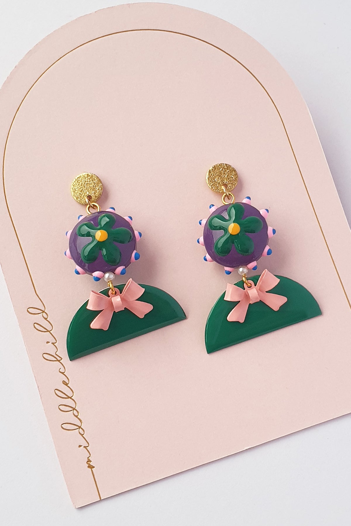 Middle Child Earrings - Darling Green