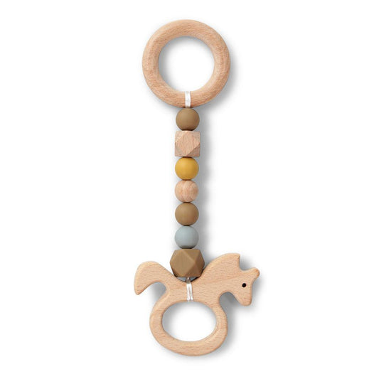 DLux Rocking Horse Baby Teether - Natural