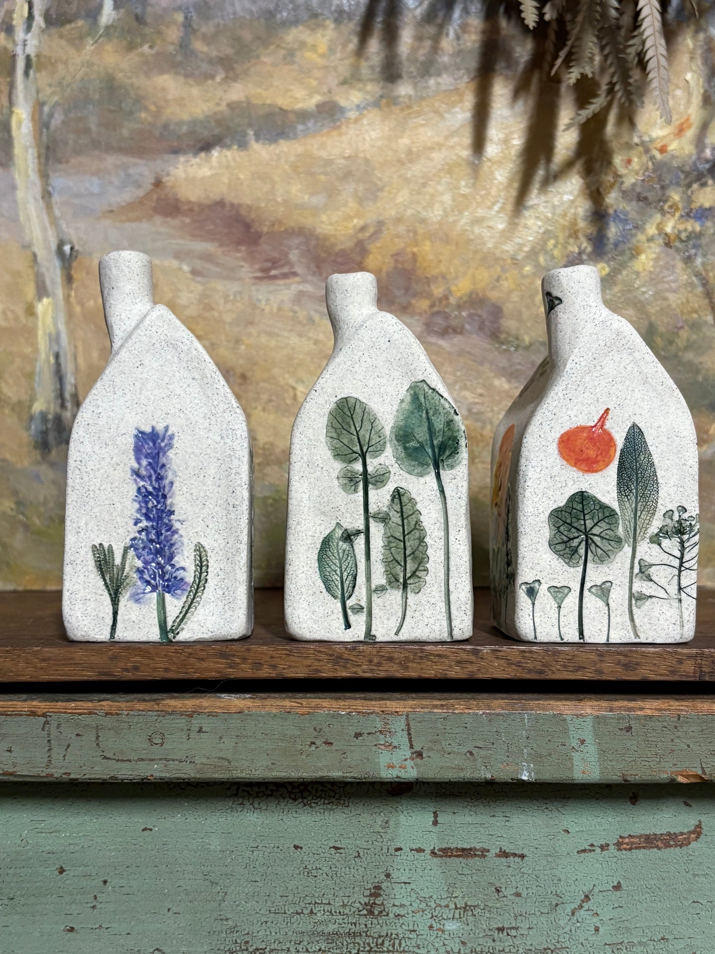 Handmade Ceramic Flower House Vases - medium