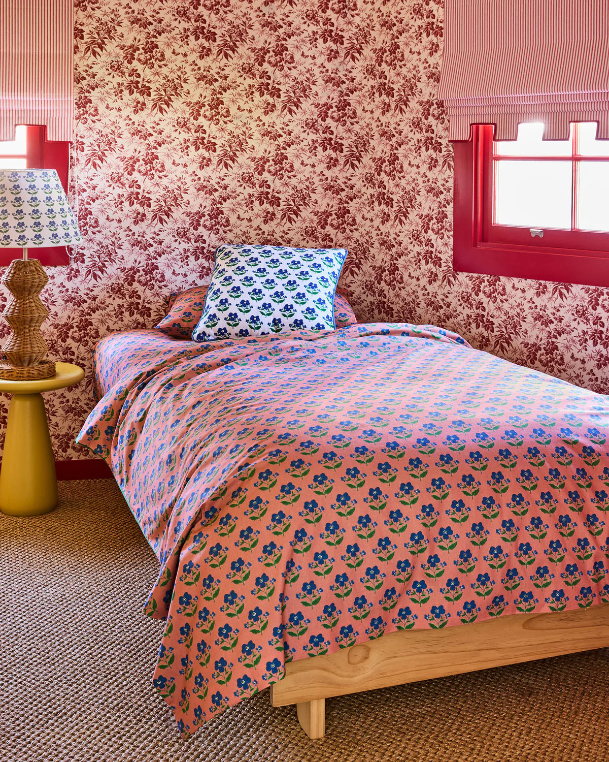 Kip and Co x Anna Spiro Organic Cotton Quilt Cover - Indian Summer Rose