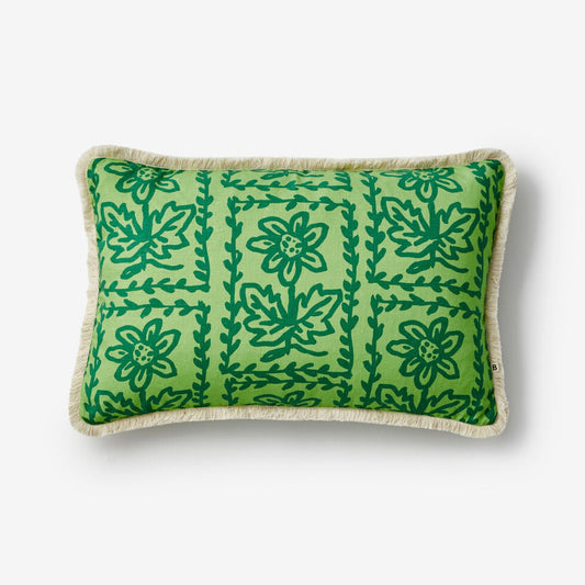 Bonnie and Neil Cushion - Daisy Verde