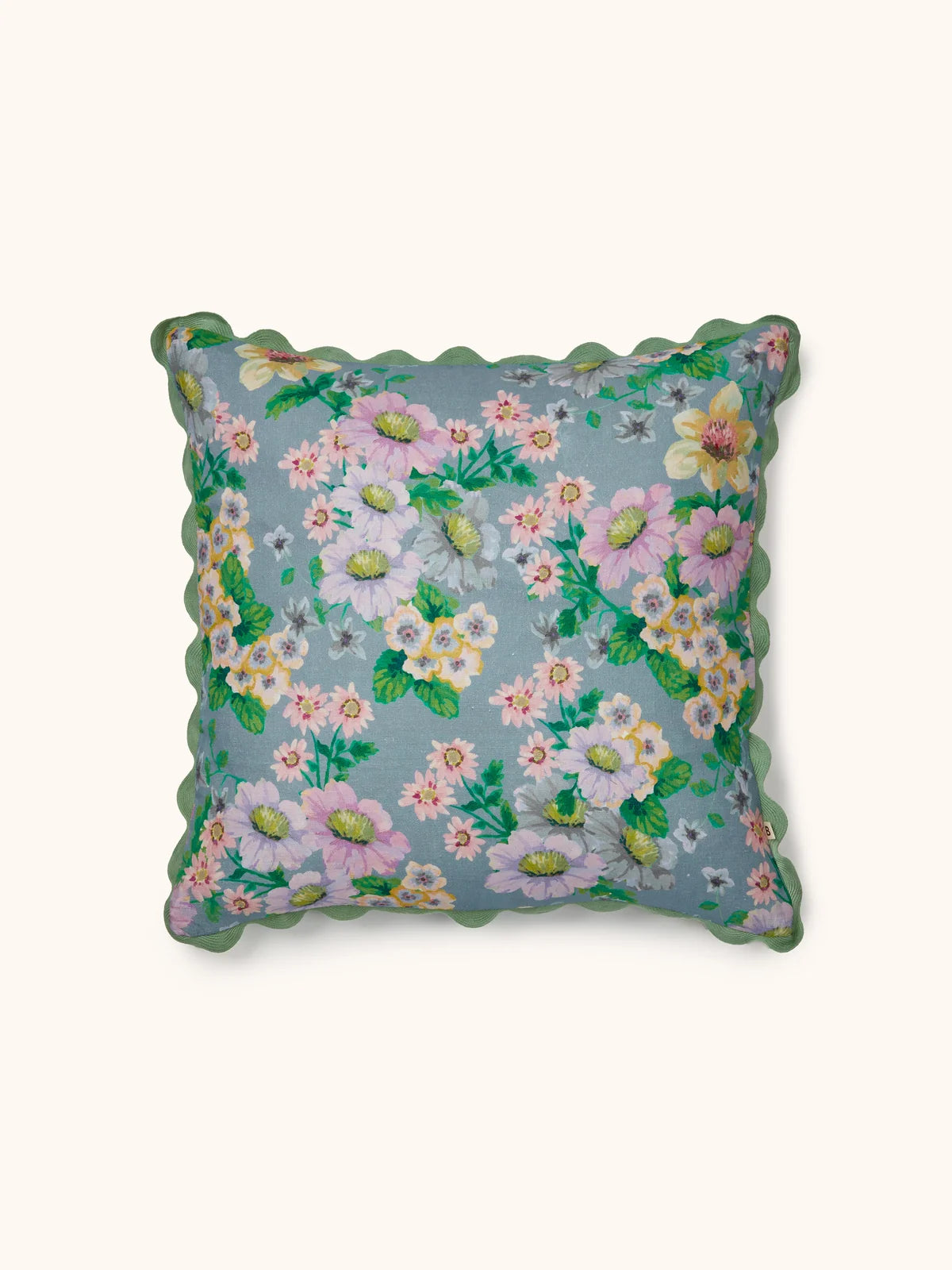 Bonnie and Neil Cushion - Buttercup Blue 50cm