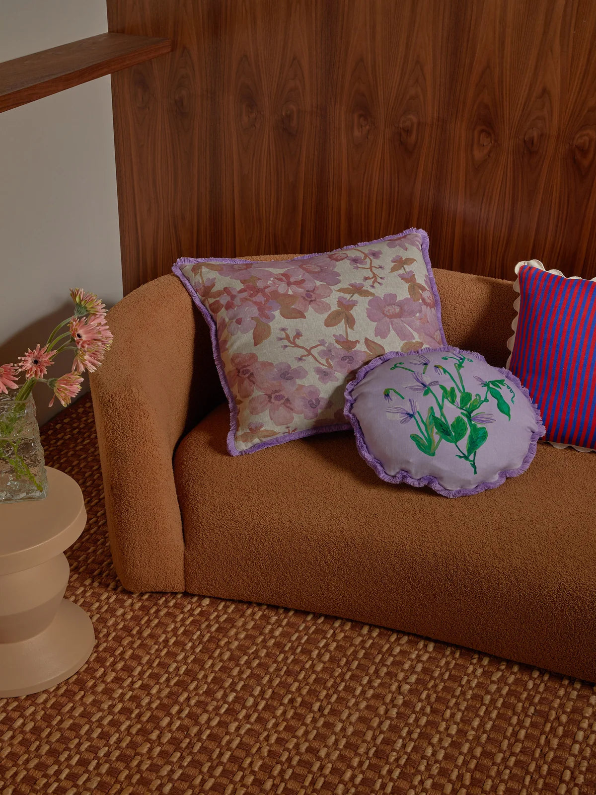 Bonnie and Neil Cushion - Prairie Lilac 60cm