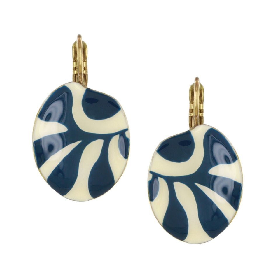 Taratata Jewellery - Kaly Blue Lever Back Earrings