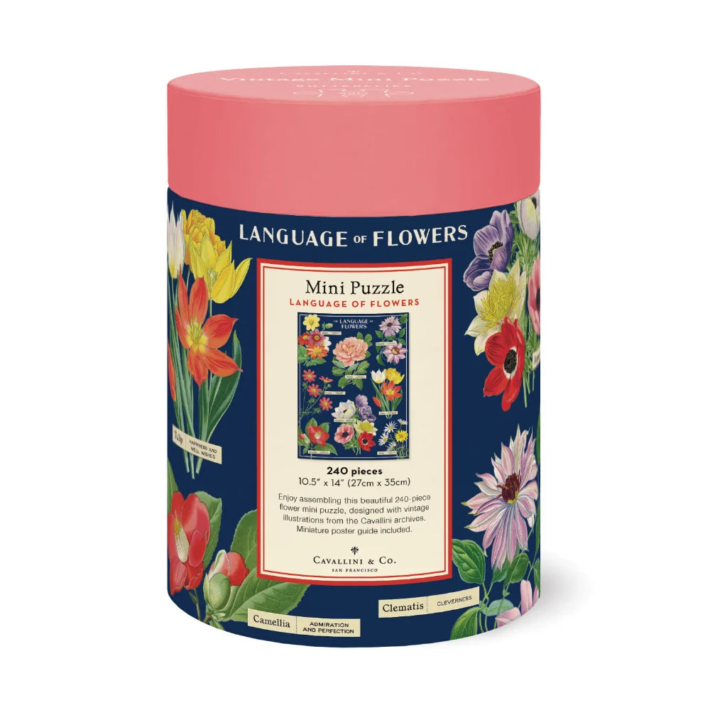 Cavallini Vintage Mini Puzzle - Language of Flowers