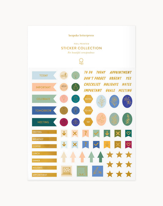 Bespoke Letterpress - Functional Planning Sticker Sheet