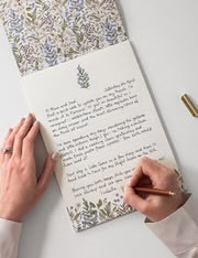 Bespoke Letterpress - Forget Me Not A4 Writing Pad