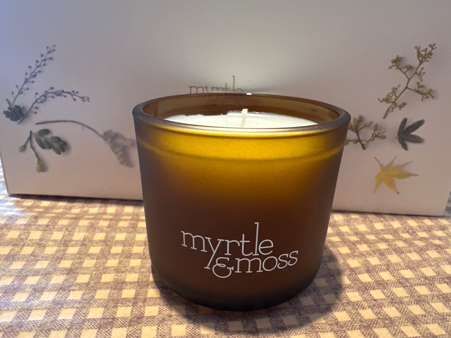 Myrtle and moss mini candle - no box