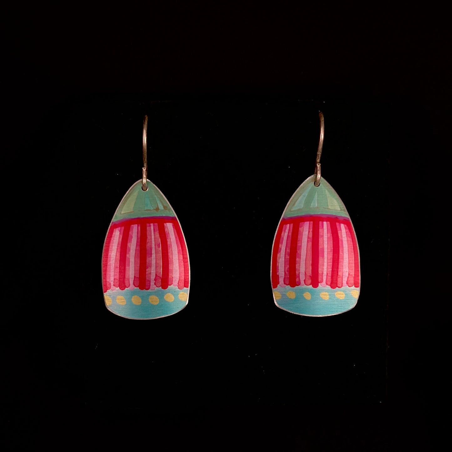 Dilkes-Hoffman Anodised Aluminium Earrings - Gum Blossom Medium