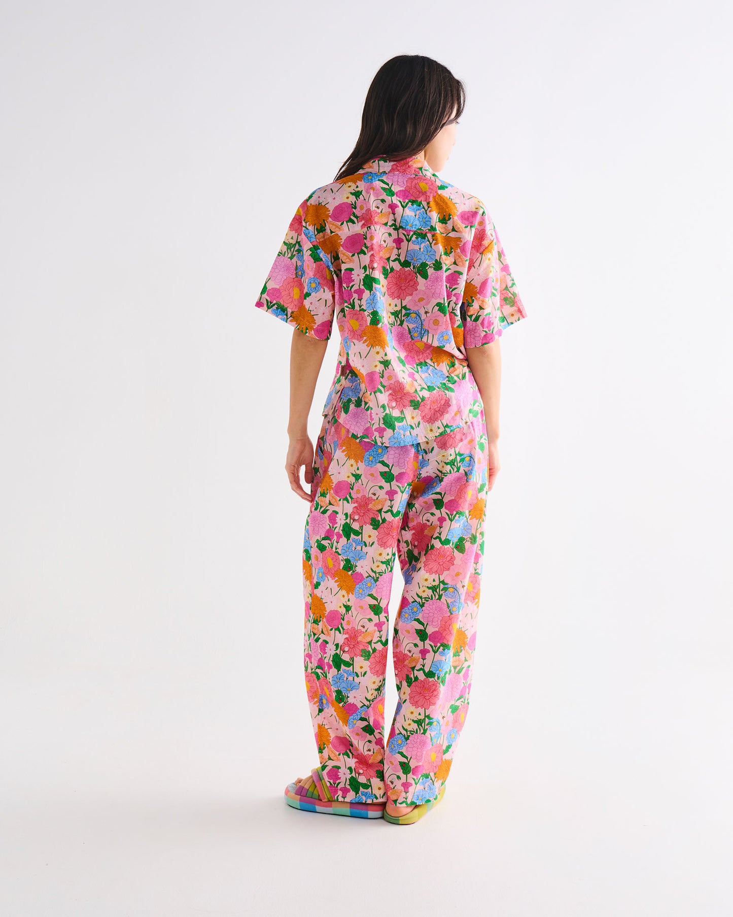 Kip and Co Adult Organic Short Sleeve and Pant Pyjama Set - Follow the Sun