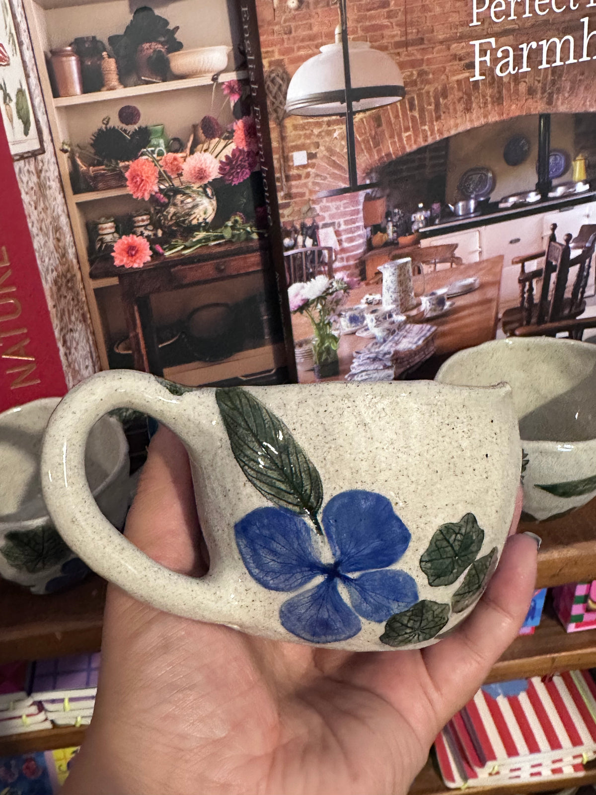 Handmade Ceramic Hydrangea Cup