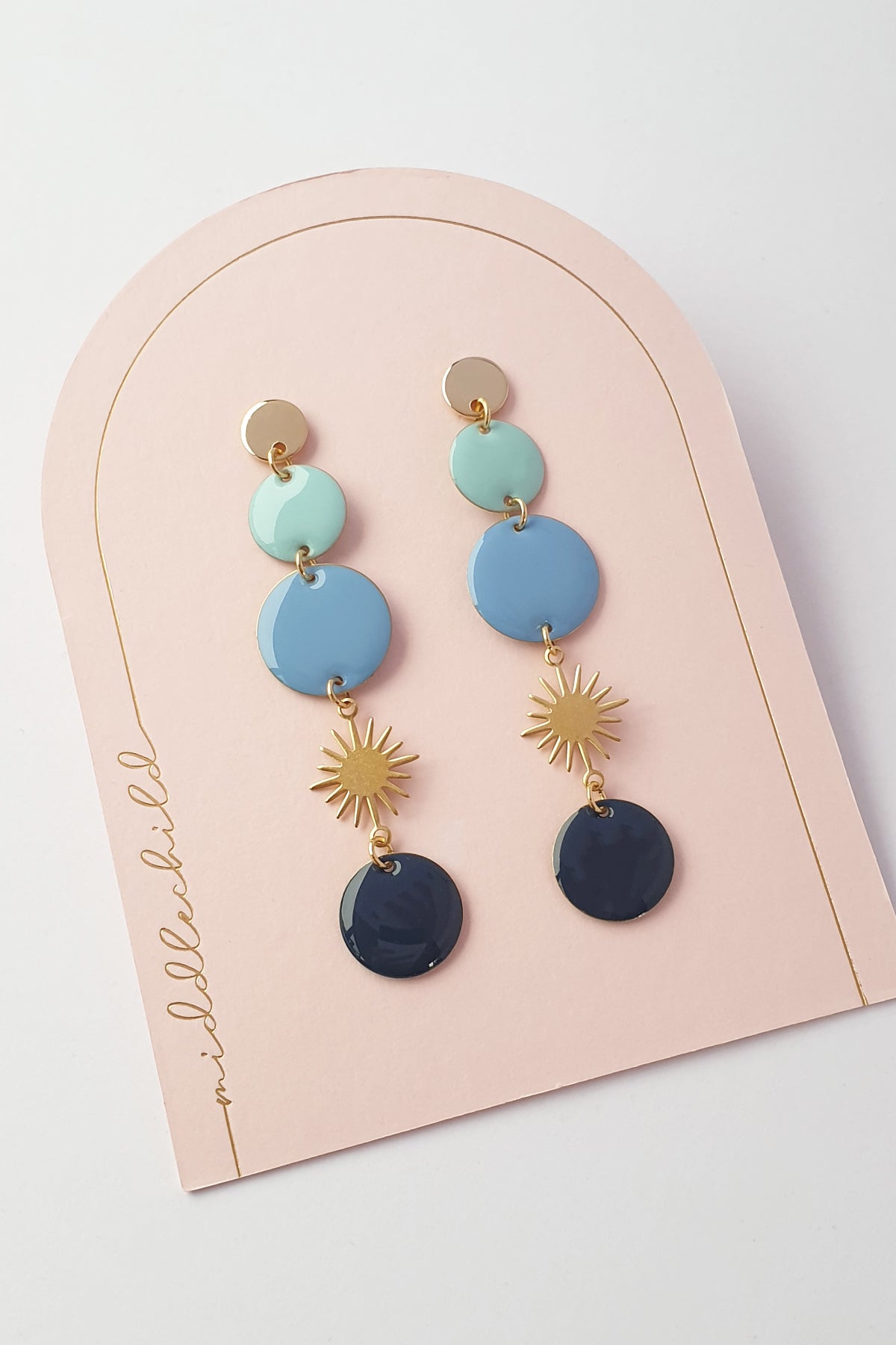 Middle Child Earrings - Festival Blue