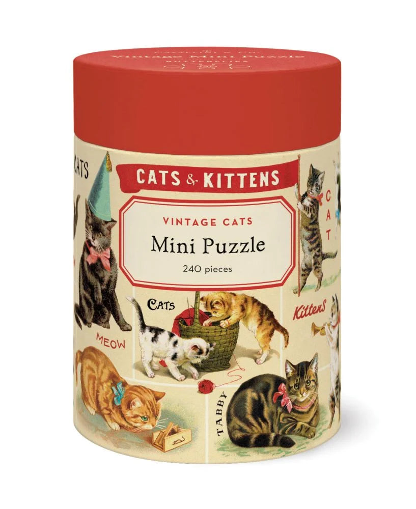 Cavallini Vintage Mini Puzzle - Cats